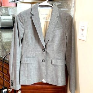 Banana republic size 0 textured grey slim fit blazer